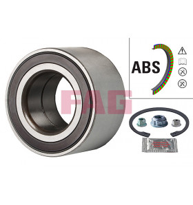 FAG Kit Cuscinetto Ruota 713610370 - Compatibile Con Audi A4, VW Caddy, SEAT Inca