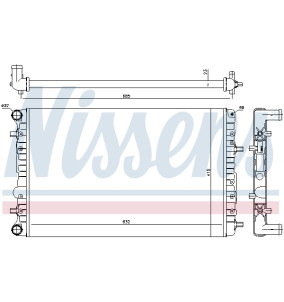 Nissens Radiatore Motore 65553A – Raffreddamento Acqua – Compatibile Con Volvo S60, V70, S80, XC70